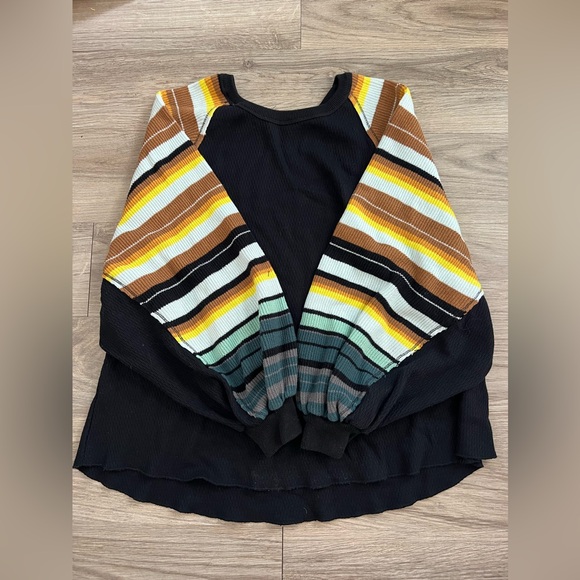Free People We The Free Rainbow Dreams Sweater In Black - Picture 9 of 9